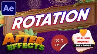 Rotation After Effects Animation Tutorial NO PLUGINS | gfxunlimit.com | How to Rotation TEXT