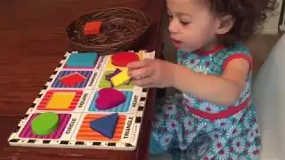 Teaching a 1 year old Shapes! Learning Shapes Preschool