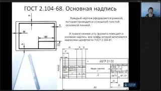 Лекция 1. Правила оформления чертежей. ГОСТы ЕСКД | Инженерная Графика | Лекториум
