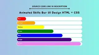 Create Animated Skills Bar Using HTML CSS Only
