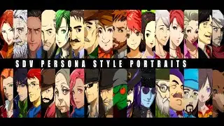 HD Portraits - SDV Persona Style Portraits using Portraiture