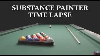 Pool Table | Substance Painter | Time Lapse