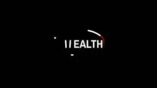 Health is wealth logo title design 