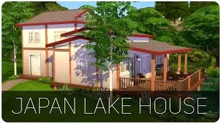 Japanese Lakeside House | The Sims 4 Speed Build