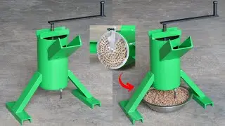 How To Make Homemade Manual Feed Pellet Machine | Simple Diy Feed Pellet Machine