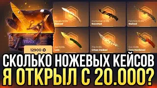 СКОЛЬКО "НОЖЕВЫХ" КЕЙСОВ МОЖНО ОТКРЫТЬ за 20.000 на SKINBOX?! ОТКРЫЛ ДОРОГОЙ КЕЙС на СКИНБОКС!