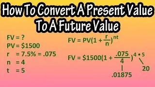 How To Convert A Present Value To A Future Value Explained - Formula For Future Value