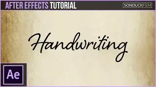 After Effects Tutorial: Handwriting Effect Animation