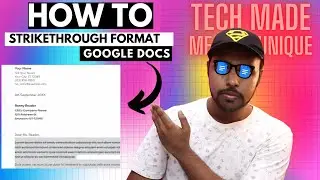 How to use Google Docs Strikethrough format option | strikethrough google docs