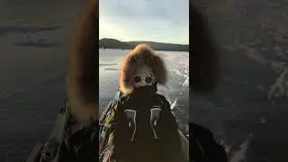 На коньках по озеру в конце января