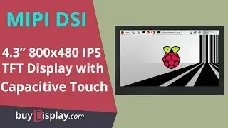 4.3 inch Capacitive Touch IPS Display 800x480 MIPI DSI Interface for Raspberry Pi