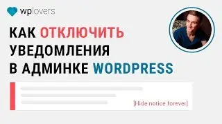 Отключить уведомления в админпанели WordPress. Плагин Disable admin notices individually