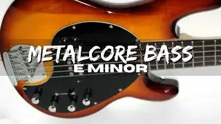 Metalcore Bass Backing Track In E Minor 3/4