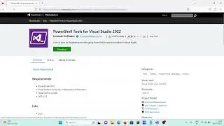 How to install powershell tools for visual studio 2022