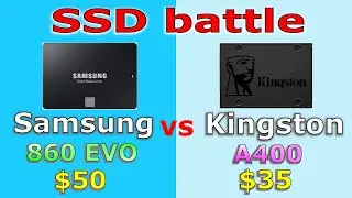 Samsung SSD 860 EVO vs Kingston SSD A400 Windows boot times games load times and file copy