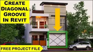 Create Diagonal Grooves in Revit | Step By Step Tutorial