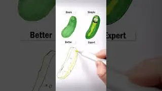 Draw Pickles! #art #drawing #shorts #pickle #howtodraw #easydraw