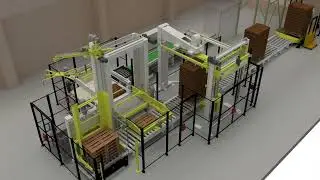 Линия палетирования на базе классического палетайзера PAL 1100