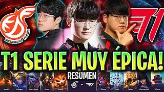 T1 EN UNA SERIE MUY ÉPICA CON FAKER! *PLAYOFFS?* | T1 vs KDF Resumen Completo LCK Summer 2024