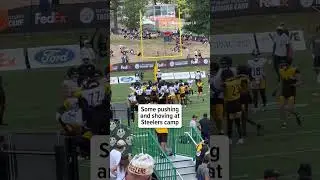 Steelers training camp getting a little intense #shorts