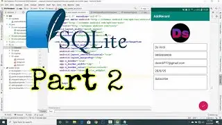 SQLite Database Android Studio Part 2 for beginners | android tutorials | dsvirdi