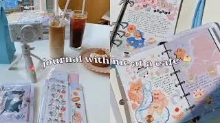 JOURNAL WITH ME AT A CAFE IN KOREA 🍰☕️