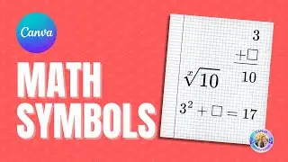 How to add math symbols in Canva