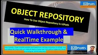 What is Object Repository in UiPath and How to Use Object Repository