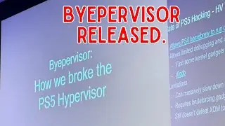 Byepervisor released.