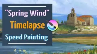 Spring Wind Timelapse with Krita.