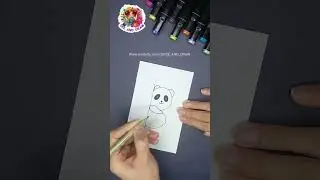 How to draw#panda from 3 number#drawing #animal#howtodraw#seeanddraw #easydrawing#artforkids#numbers