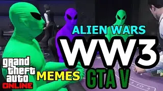 The Alien Wars 👽 Purple VS Green GTA Online