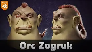 Sculpting in Blender 3.6 || 62 - Orc Zogruk