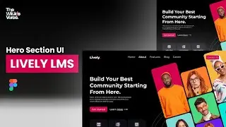 Design A E Learning Hero Section UI visual Design Tutorial Step By Step