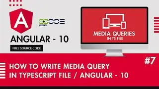 How To Write Media Query In Typescript File | Angular 10 Media Queries