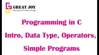 🔴 C Programming - Intro, Operator, Data Type, simple Program