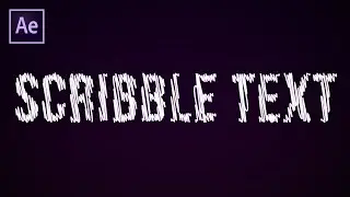 After Effects Animated Hand Drawn Scribble Text Effect (Tutorial / How to)