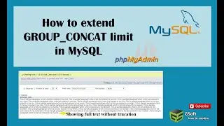 how to increase group concat limit in mysql | MySQL and GROUP_CONCAT() maximum length