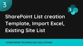 SharePoint List creation Template, Import Excel, Existing Site List