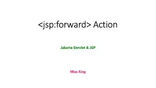 JSP Actions - The JSP Forward Action