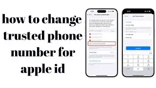 how to change trusted phone number for apple id 