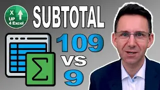 Maximize Excel Efficiency: Understanding SUBTOTAL - 109 vs 9