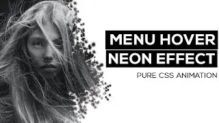 Menu Hover with Neon Effect | CSS Menu Hover Effect