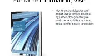 Amazon Elastic Compute Cloud  EC2   High impact Strategies   What You Need to Know  Definitions  Ado