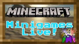 Minecraft minigames and Among us in Minecraft Live!🕹️