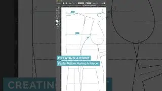 29/49 Creating a Point Digital - Pattern Making in Adobe Illustrator #patternmaking #sewing #fashion