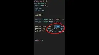 Pointer to Structure in C Language - Beginner's Tutorial
