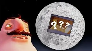 THE NEIGHBOR HAS A SECRET MOON BASE?!!?! (Hello Neighbor Beta / Hello Neighbour Gameplay)