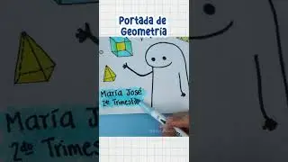 🔵Portada de Geometría | Caratula de Geometría #diy