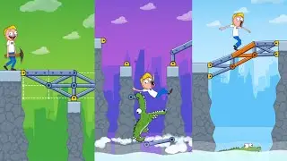 Build A Bridge: Pull Her Up Gameplay